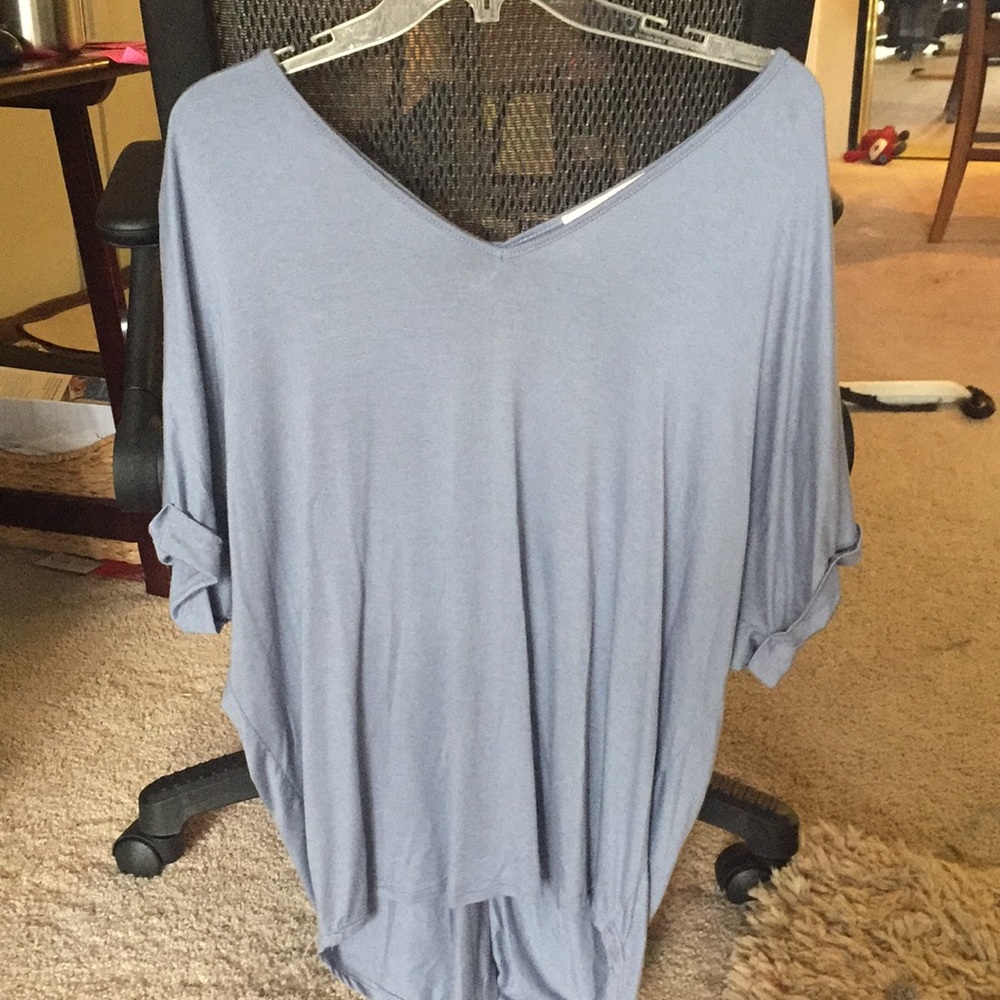 Miami baby blue top